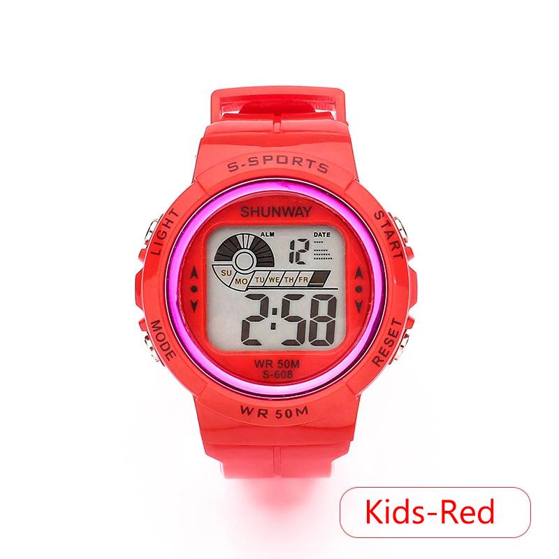 Kids Children's Electronic Watch Student Girl Boy Outdoor 5Bar Waterproof Sports Alarm Clock Women Multifunctional Watches