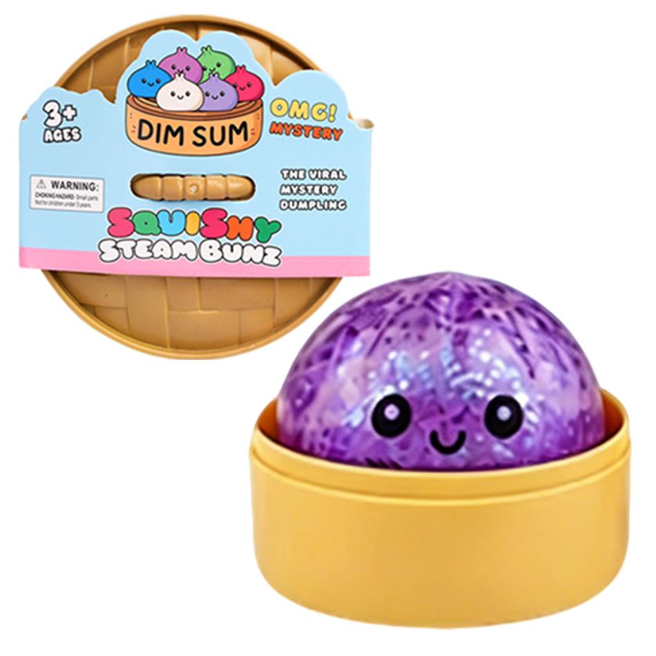 Blind Box Colorful 4 Styles Glitter Dumpling Glitter Dumpling Squishy With Box Dumplings Sensory Squeeze Toy For Stress Relief