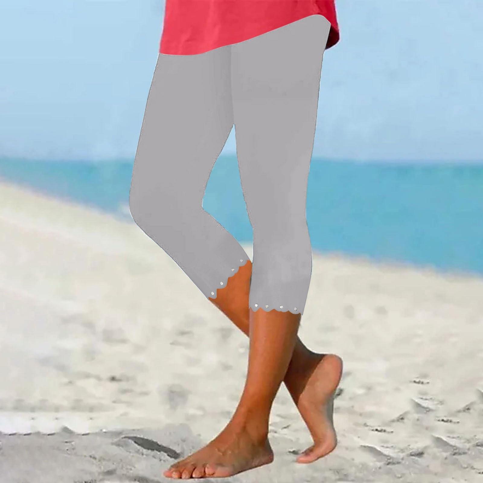 Women s Fashion Color Elastic Waist High Waist Tie Diamond Slimming Bottom Pants XXL