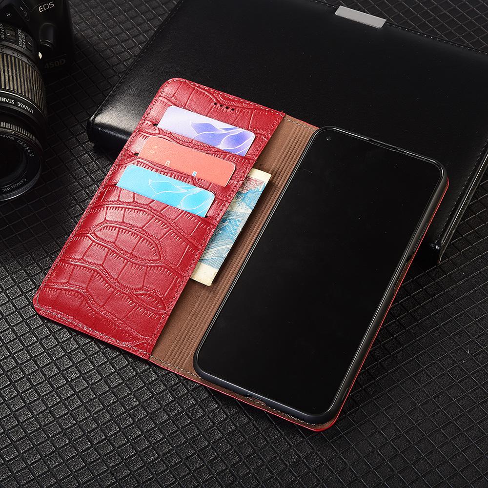 Crocodile Belly Genuine Leather Flip Case For Asus Zenfone 5 5Z 6 7 8 9 10 11 12 ZS620KL ZE620KL ZS630KL Pro Flip Ultra Wallet