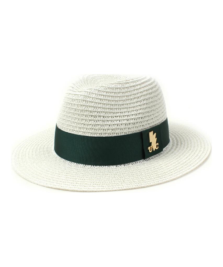 Yunibeosyeolkemiseuteuli Green Line Summer White Fedora Summer Fedora