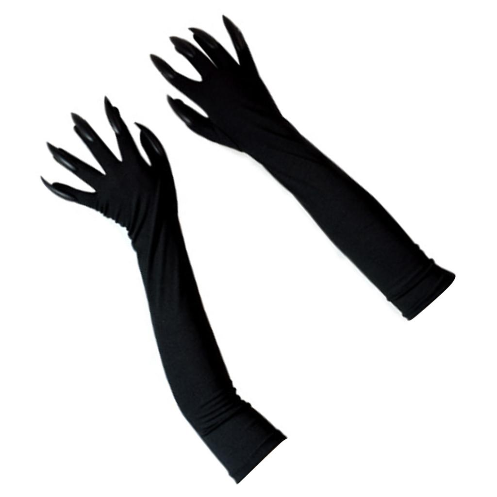 Halloween Costume Gloves Make Up Short Mittens Wolf Claws Comfortable Handwear for Spooky Parties Costume Accessories