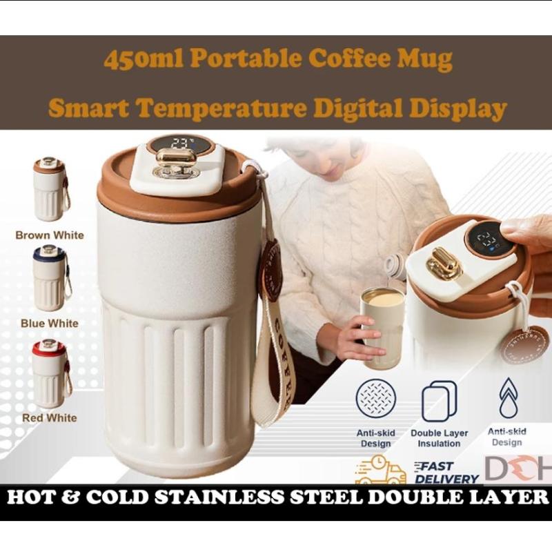 Hochwertiger Becher Heiß- und Kalt-Vakuumisolierter Becher Edelstahlbecher Tragbarer Wasserbecher