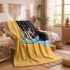 Couverture en Flanelle Imprimée Football Newcastle United Douce Chaude Jeté de Canapé Lit Pour Maison Bureau Chambre