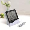 ABBP-Large Screen Thermometer And Hygrometer Household Indoor And Outdoor Alarm Clock Temperature Meter Digital Display