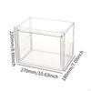 Clear Figure Display Case Collectibles Showcase Doll Collections Storage Box Stackable for Small