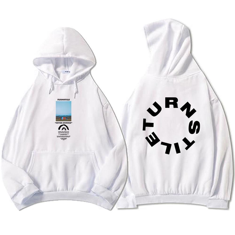 TORNACQUISTO MAI ABBASTANZA FELPA DA PALCO Hip Hop Unisex Streetwear Manica Lunga Pullover Casual con Cappuccio Stampa Grafica Merch Sudaderas