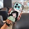 Graffiti Anti-dust Phone Case For ZTE Blade A75 4G/Z2359 TPU Couple Anti-knock Cartoon Protective Silicone Cute Durable