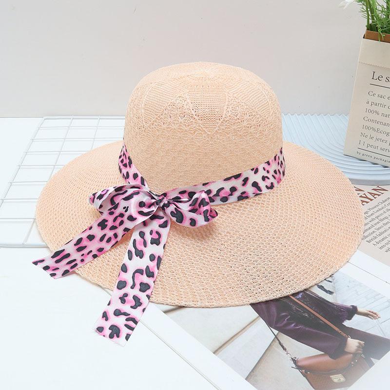 Straw Straw Hat Women's Big Eaves Beach Hat Summer Shading Sun Hat Outdoor Travel Seaside Spring and Autumn Versatile