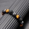Triple Protection Bracelet For Men Women Handmade 10mm Beads Bracelet With Obsidian Hematite Natural Crystals For Protection And Balance