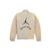 Jordan X HTG Spliced Logo Stand Collar Jacket Men Jacket Cream DJ7976-236