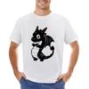 Cute Monochrome Dragon Illustration T-shirt tees vintage clothes funny t shirts for men