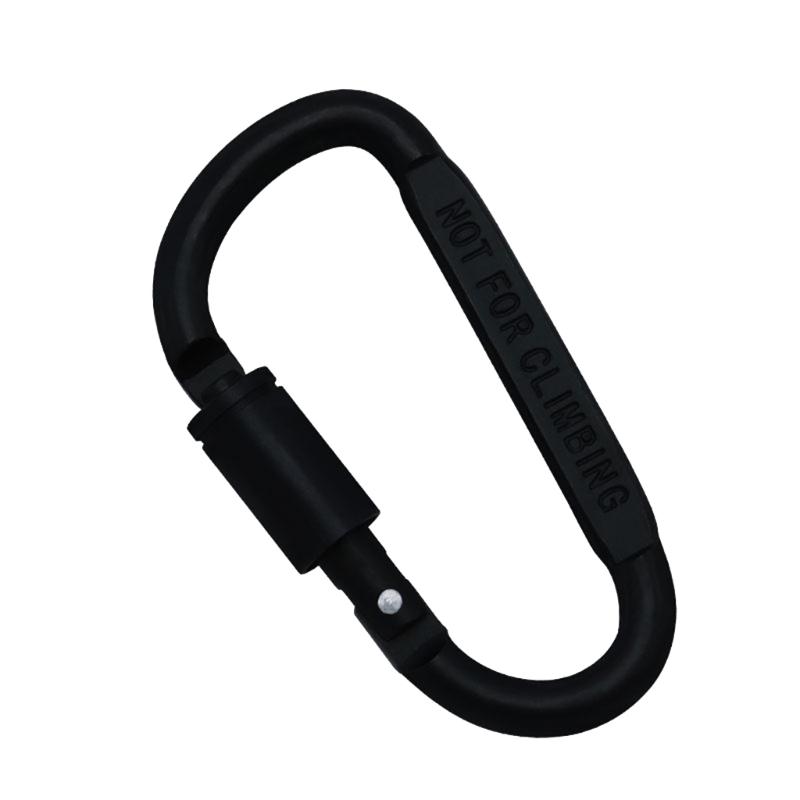Robuster Twistlock D-Form Schnalle Felskletterkarabiner Ersatz Aluminiumlegierung Bergsteiger D-Ring Clip