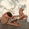 Decantador de Vino de Lujo con Forma de Caballo Elegante Diseño de Uva de Resina para Bar en Casa, Sala de Estar y Decoración para el Hogar Nuevo