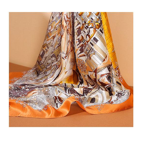 88x88cm 100% Maulbeerseide Köper Schal Luxuriöses Übergroßes Quadratisches Tuch Elegantes Damen-Tuch für Frühling Sommer Herbst