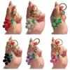 Cartoon Grapes Pendant Car Keyring Fruit Car Keyring Crystal Fruit Grapes Keychain  Backpack Decor