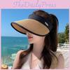 Summer Outdoor Sun Hat With Wide Brim And Breathable Straw Material For Women