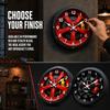 Silent 2D Flat Wall Clock 30cm Quartz Wall Clock Modern 2D Car Wheel Hub Wall Clock  Bedroom
