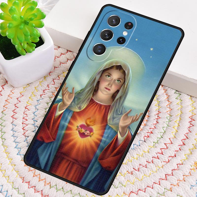 

Virgin Mary And Jesus Heart TPU Phone Case For Samsung Galaxy note 10 pro S26 S25 S24 S23 S22 Ultra Plus S21 FE S20 Cover Galaxy S20 FE 5G