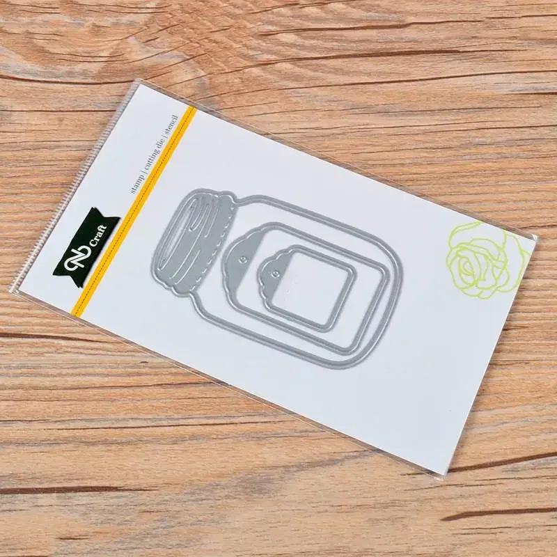 3pcs Wishing Bottle Cutting Dies Stencil Scrapbooking Album Paper Card Craft DIY.