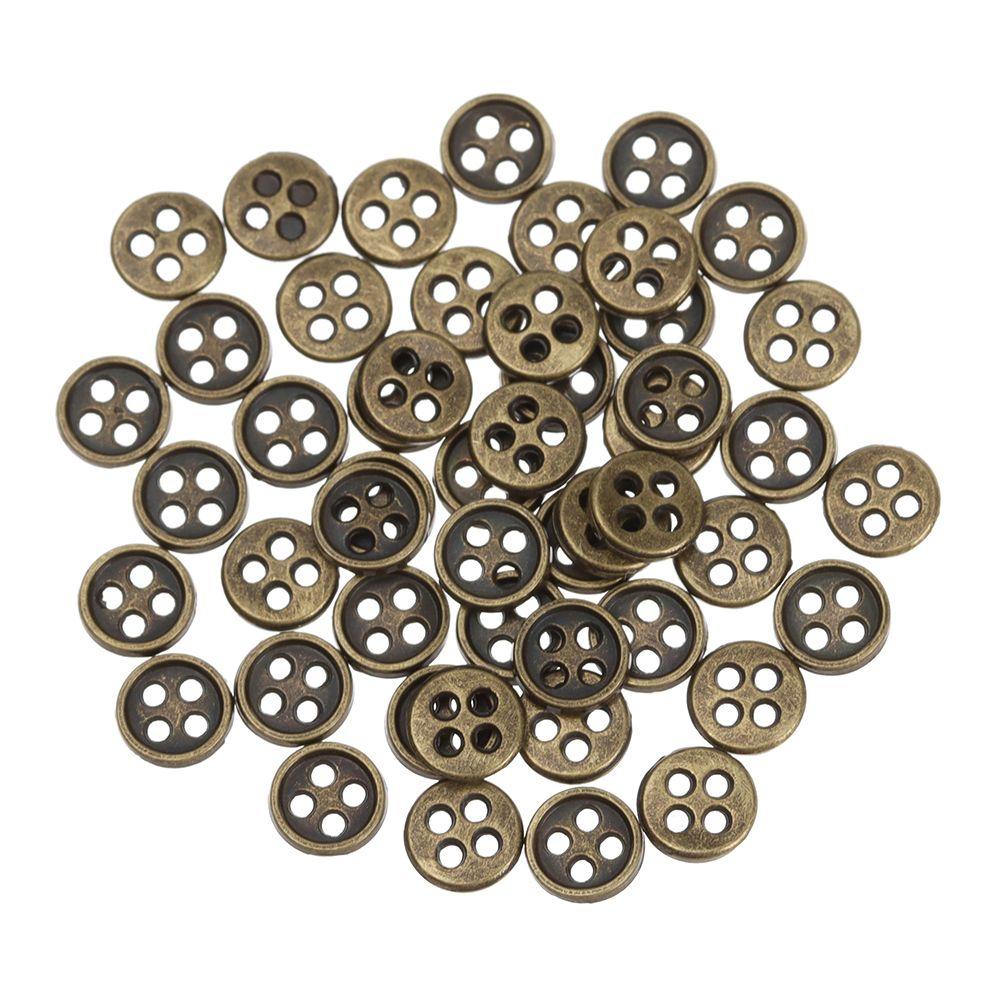 20pcs 6mm Craft Accessories Clothing Sewing Buckle DIY  Clothes Metal Buckles Mini Buttons