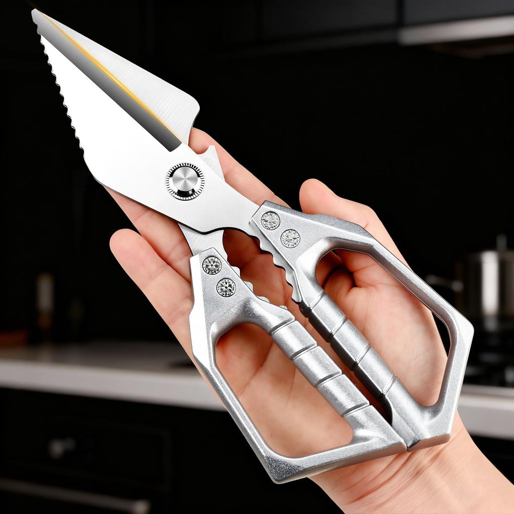 Multipurpose Stainless Steel Kitchen Scissors Sharp Household Food Scissors for Chicken Bones Fish Meat Kitchen Accessory5