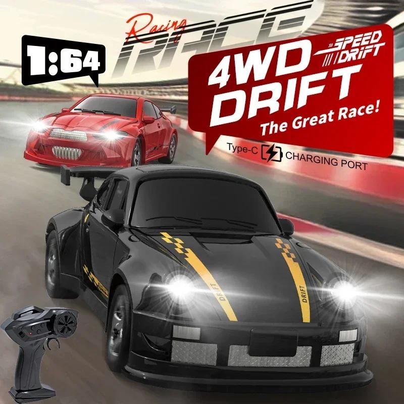 1/64 Mini Rc Cars Remote Control Drift Car High Speed 2.4G Desktop Radio Controlled Mini Racing Vehicle Toy Models for Boy Kids