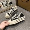 Baotou board shoes women's summer outer wear student versatile canvas shoes without heel lazy board shoes platform ins beggar
