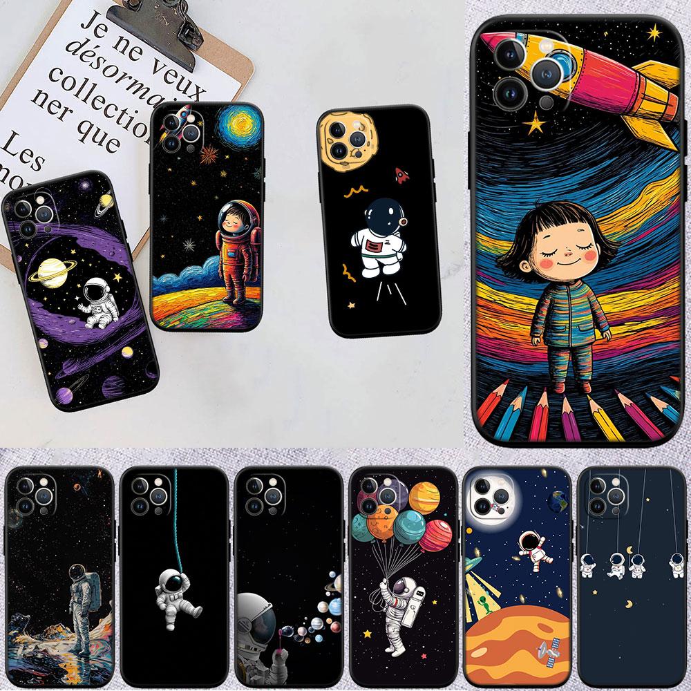 LO12 Astronaut Space Moon Case for Motorola Edge 60 60s 70 G86 G56 G54 E14 G04S G45 G54 G64 S30 S50 X30 X40 X50 Ultra Pro Power
