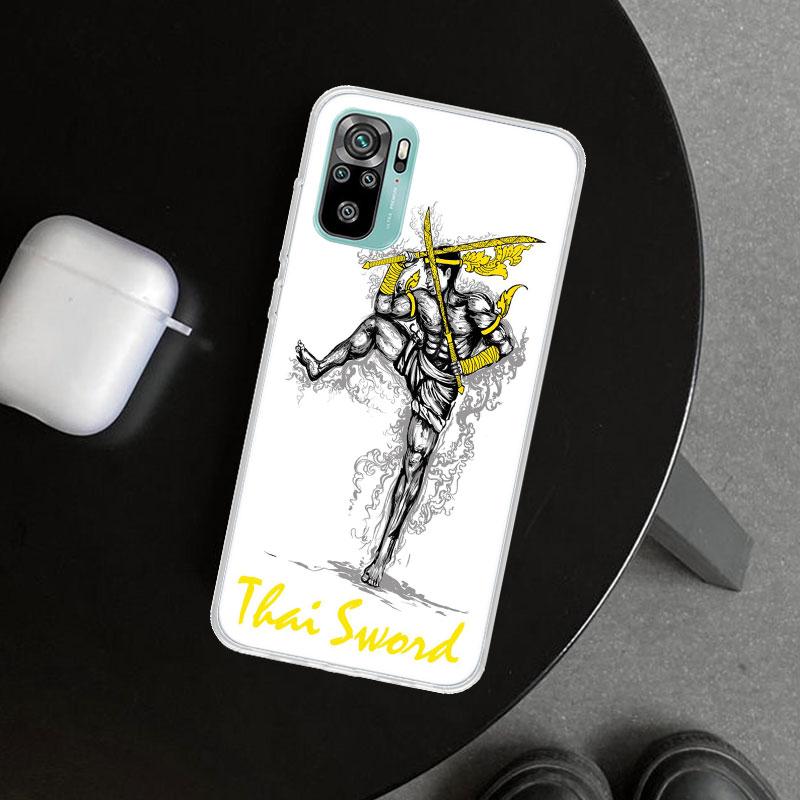Muay Thai Fight Boxing Phone Case Cover for Xiaomi Redmi Note 15 14 13 12 11 Pro Plus 14S 12S 11S 11T 11E 10S 10 Customized Fund