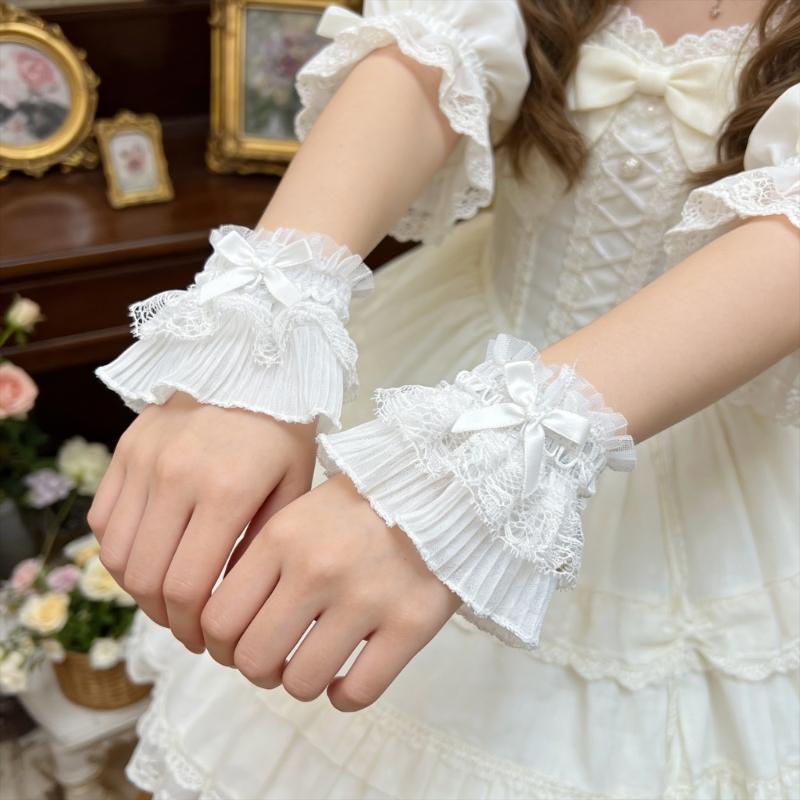 Elegant Lace Bowknot Arm Sleeves For Nails Photography Styling Fashionable Cuffs Sleeves Armwear Cosplay Accessories