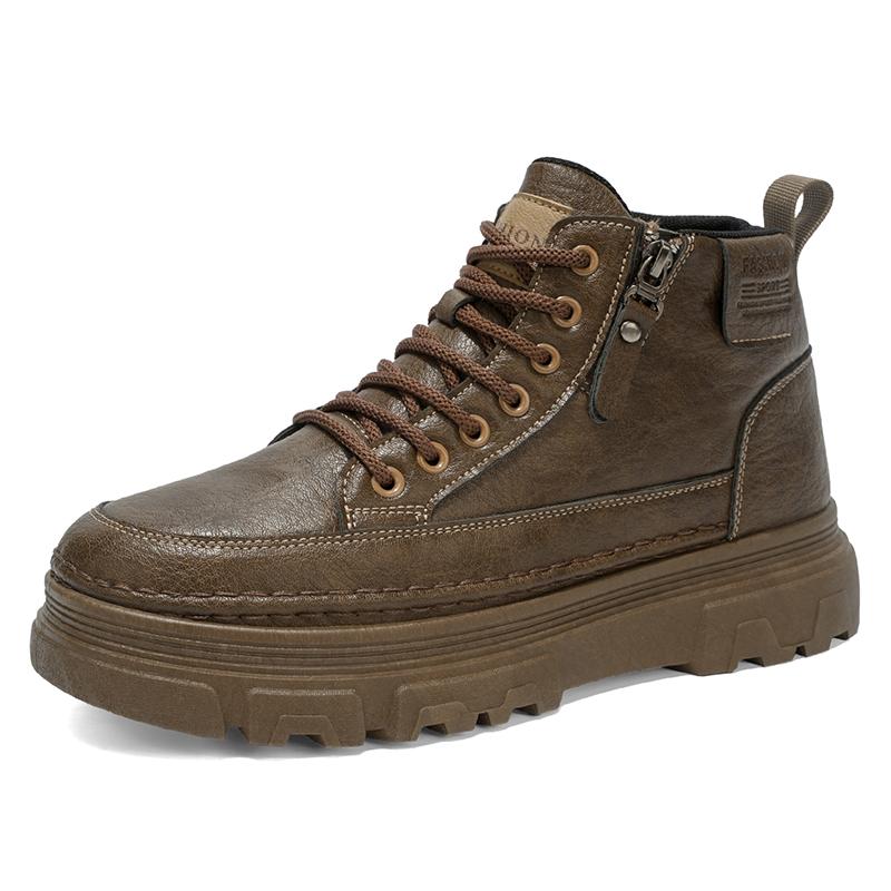 Knöchelhohe Stiefel Outdoor Dicke Sohle Herren Arbeitsstiefel Neue Mode Herrenstiefel High Top Lässige Sportschuhe für Herren Designer Rutschfest