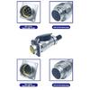 PLS24 WS24 Circular Metal Aviation Socket Plug Wire Female Male Connector M24 Threaded Coupling Panel 6/10/12/19 Pin
