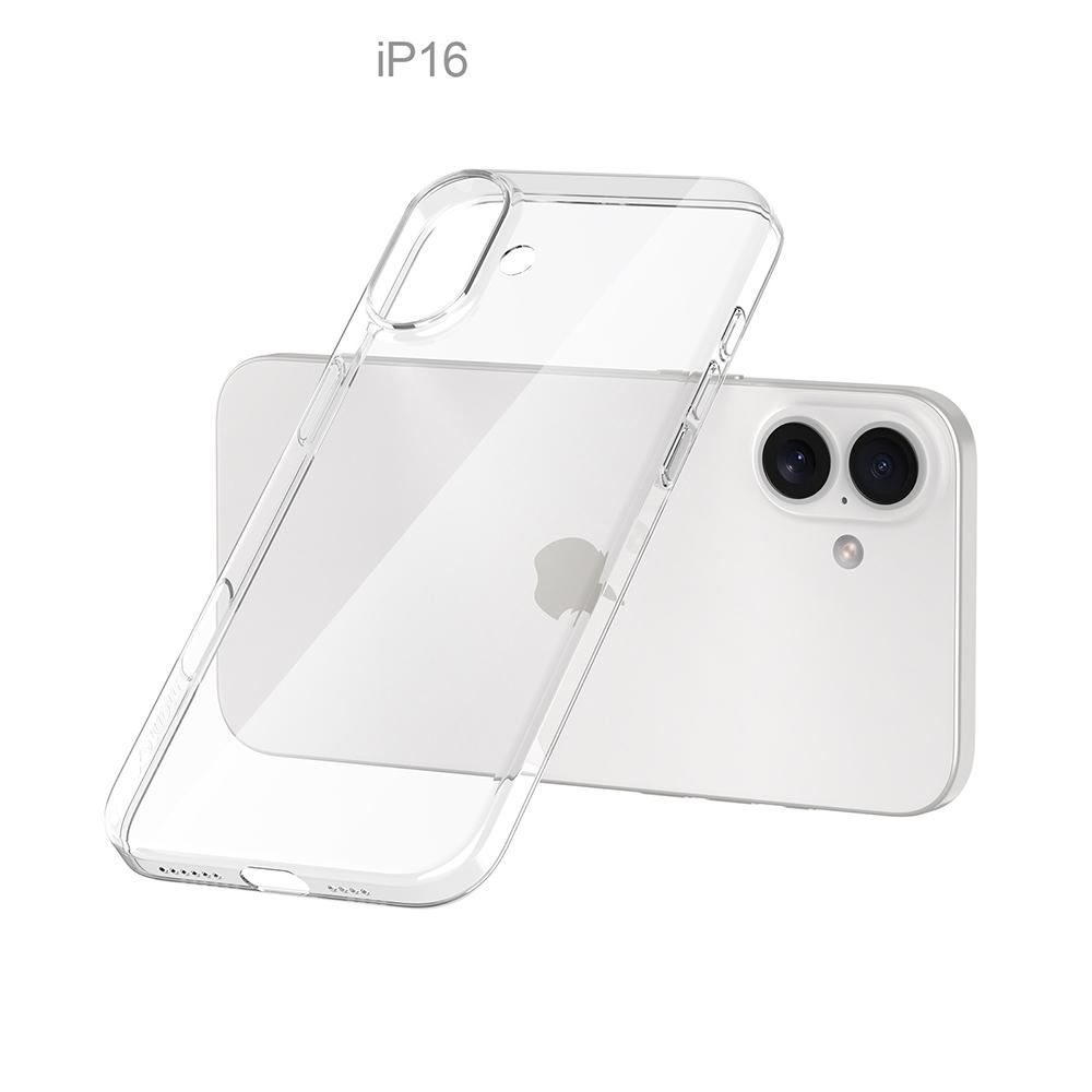 Ultra Thin Clear Silicone Phone Case for iphone 16 Plus 11 12 13 14 15 16 Pro Max 16e Transparent Shockproof Phone Cover Fundas