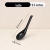 PYREX G Thickened Black Melamine Long Handle Spoon