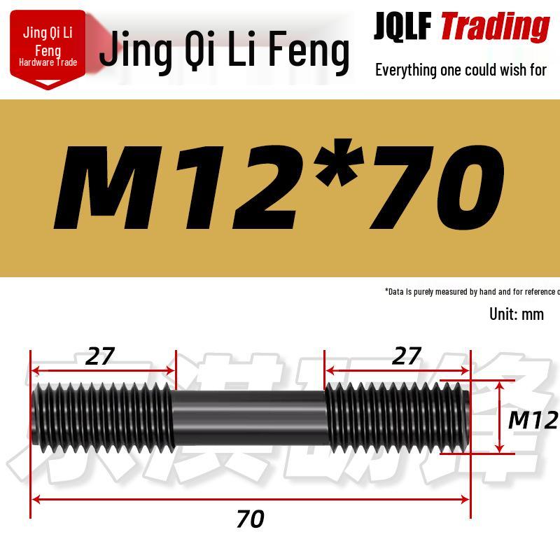 High-Strength Double-Ended Stud Bolt M12-M18 | Grade 8.8 Mold & Press Screw Rod