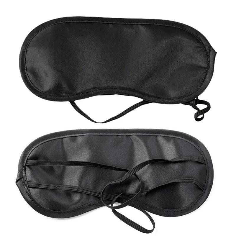 1pc Sleeping Eye Mask Black Eye Shade Sleep Mask Black Mask Bandage On Eyes for Sleeping Emotion Sleep Masks
