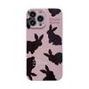 Film Black Rabbit IPhone 13 Apple Phone Case 14ProMax Simple 11 Applicable 1215 All Inclusive 16 Cool