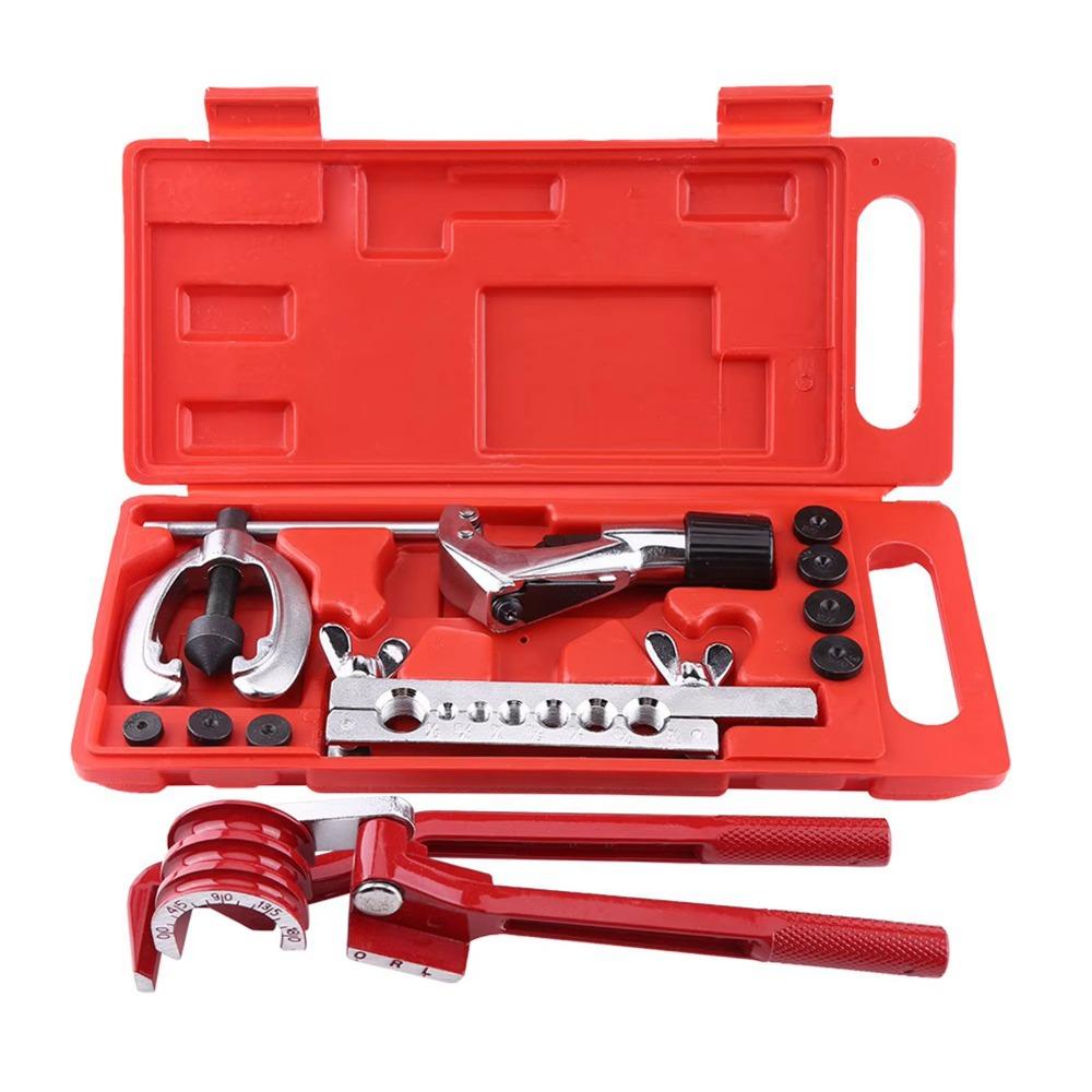 Cutter Pipe Flaring Kit Bending Tool Copper Tube Tool Set Maintenance Flare Kit  Refrigeration 11 Pieces