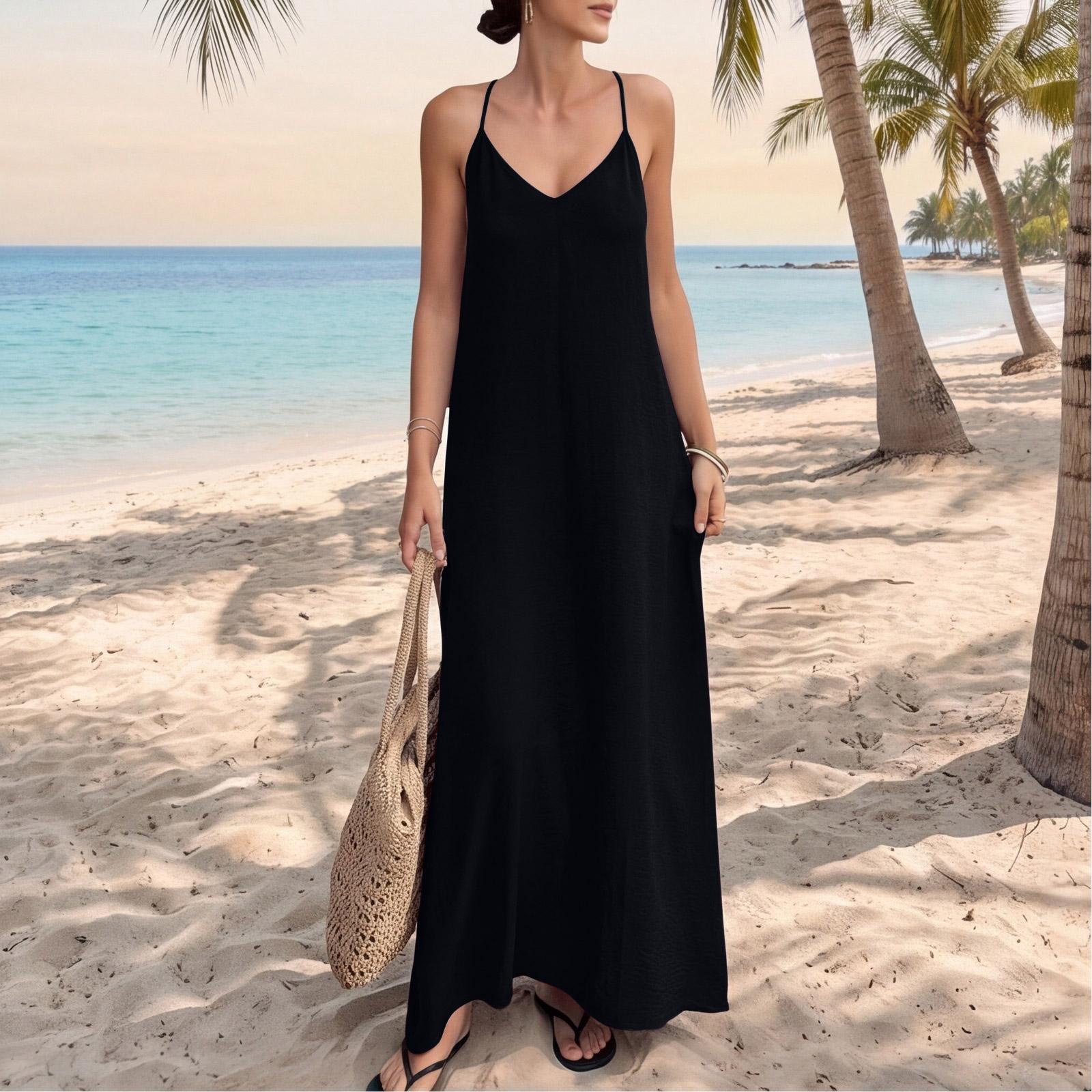 Women s Fashionable Casual -color Dress M