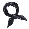 Trifong Bandana Black Unisex Cotton 100% Cotton Cashew Paisley Men's Black 55cm X 55cm