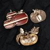 Fashion Jewelry Halloween Exquisite Gift Corsage Pin Pumpkin Lapel Pins Women Brooch Suit Brooch