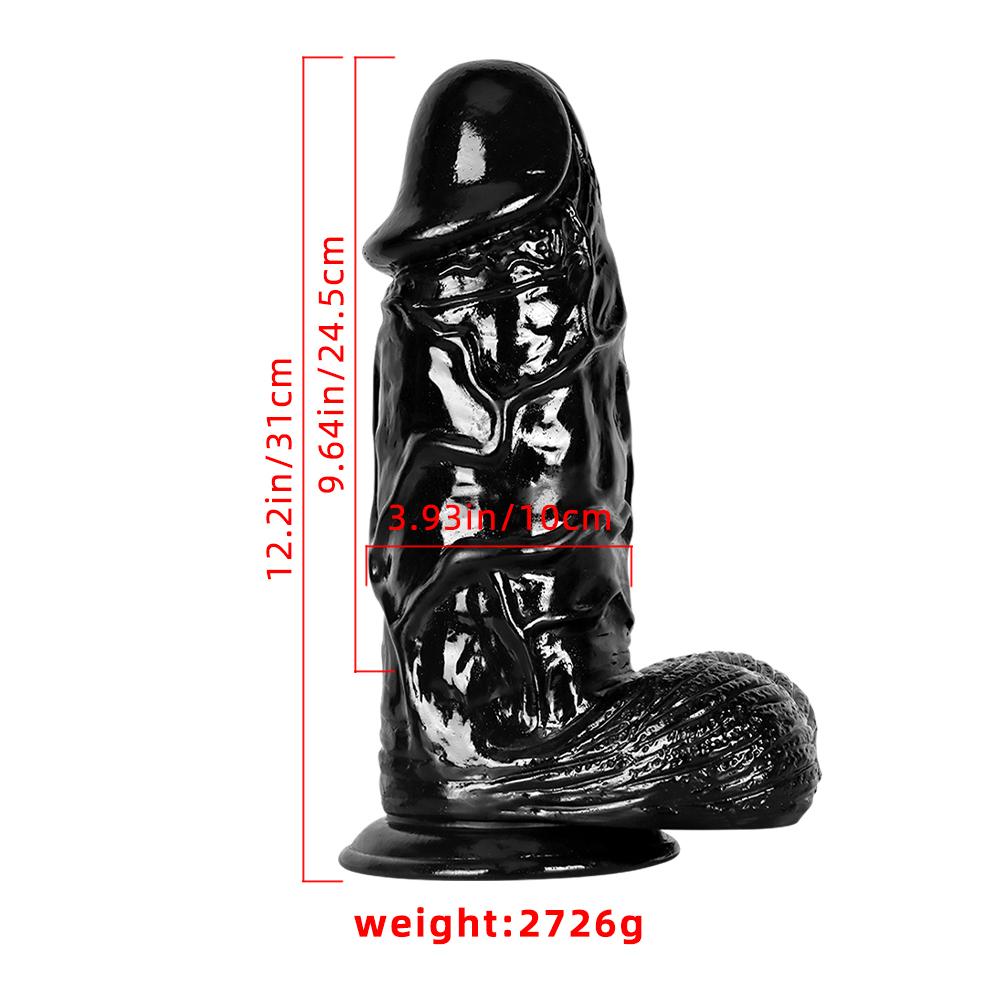 Huge Black Penis Fisting Big Dildo Adult Sex Toy Realistic Dick Strap On Cock Femdom Women's Masturbator