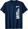Unisex Distressed Skydiver Silhouette Letter Print TShirt Casual Loose Crew Neck Short Sleeve Extreme Sports Outdoor