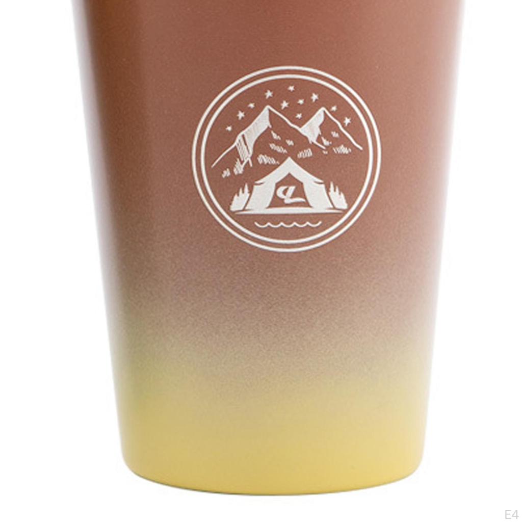 4Pc Stainless Steel Cup Camping Water Tumblers for Picnic Climbing