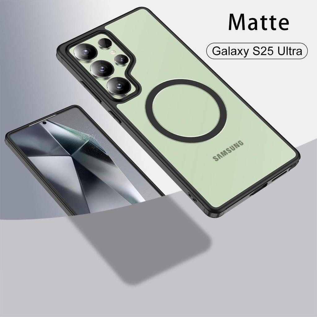 Samsung S25 Ultra Transparent Magnetic Phone Case, A17/S25FE Compatible, Anti-Drop, Skin-Feel Protection