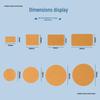 Writable Kraft Paper Label Stickers with Matte Self-Adhesive Backing