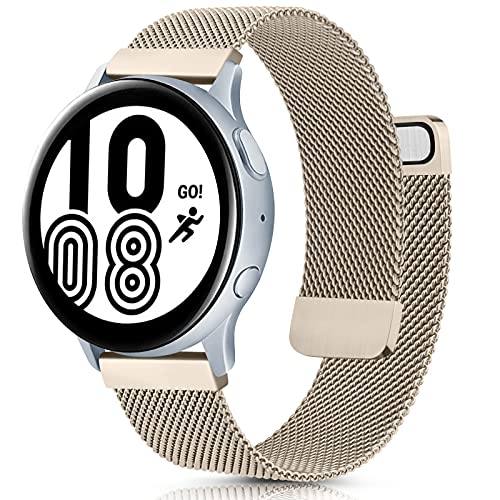 22mm 20mm Milanese Strap for Samsung Watch 3/4/5/Active 2 Stainless Steel Magnetic Wristband for Huawei Watch 3/GT 2/Amazfit GTR