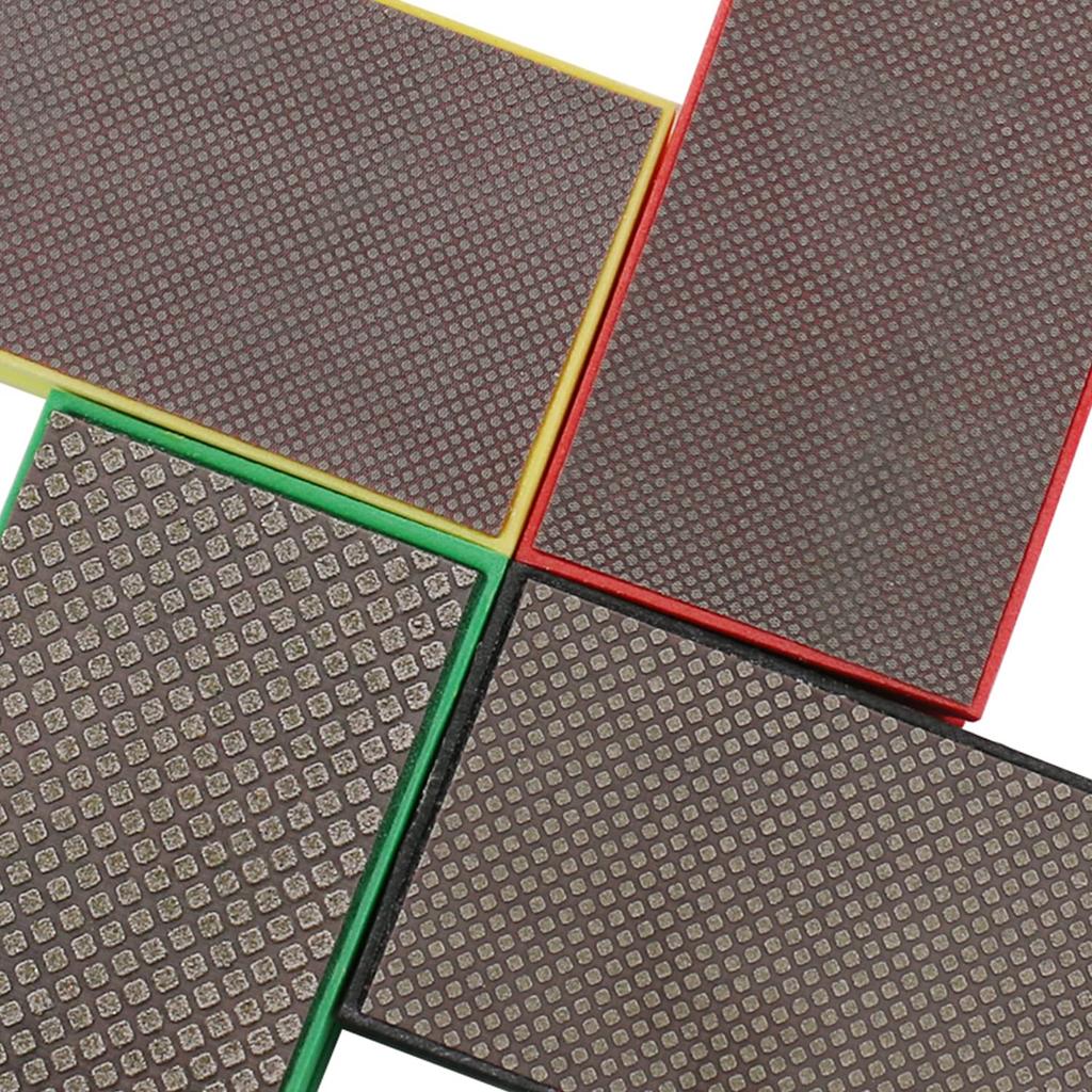 HOMESOM Electroplated Diamond Hand Polishing 60 Grit Glass Grinding Pads for and DIY Hand Tools Pads, Stone, Marble, Ceramic,