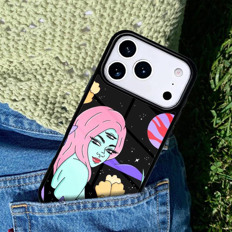 Hippie Grunge Art Phone Case Cover Compatible with for IPhone 17air 16e 15 14 13 12 11Pro Max 17 Air